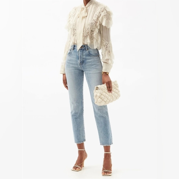 Valentino semi-sheer lace blouse 40 NWT - Picture 9 of 12